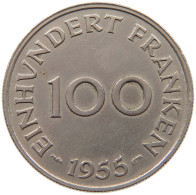 SAARLAND 100 FRANKEN 1955  #c016 0059 - 100 Franchi