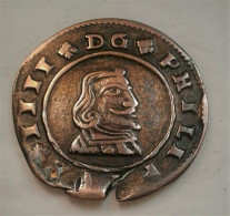 Espagne, Philippe IV, 16 Maravedis, Date Illisible (B15 11) - A Identifier