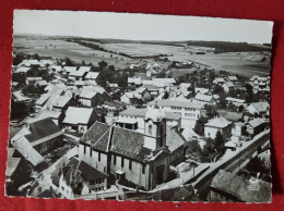 CPSM Grand Format -  En Avion Au Dessus De...  Châtenois-les-Forges  (Territoire De Belfort ) L'église Et Les Ecoles - Châtenois-les-Forges