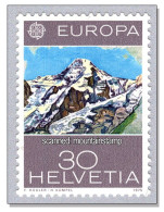 Switzerland 1975 Gemälde Painting Hodler Mountains Berge Montagnes Montagne Mt. Mönch 4107m MNH ** - Unused Stamps