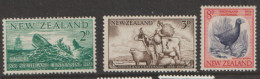 New Zealand  1956  SG 752-4  Southland Centennial  Mounted Mint - Unused Stamps