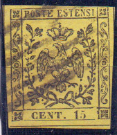 MODENA - No. 3 - Used - 1852 - Modena