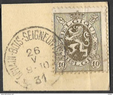 8S-117: N°280: *OHAIN-BOIS-SEIGNEUR-ISAAC* : Sterstempel - 1929-1937 Heraldic Lion