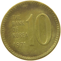 SOUTH KOREA 10 WON 1971  #s080 0579 - Korea (Süd-)
