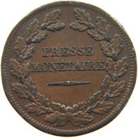 FRANCE 10 CENTIMES 1839 10 CENTIMES 1839 LONDRES TIN PATTERN PRESSE MONETAIRE #T079 0129 - Other & Unclassified