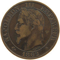 FRANCE 5 CENTIMES 1862 BB Napoleon III. (1852-1870) #c046 0107 - 5 Centimes