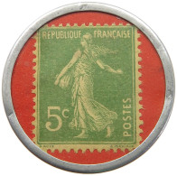 FRANCE 5 CENTIMES  5 CENTIMES ORFEVRERIE ANGLAISE ENCASED POSTAGE STAMP #t086 0221 - Andere & Zonder Classificatie