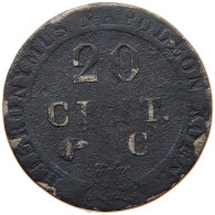 FRANCE 20 CENTIMES C Hieronymus Napoleon 1807-1813. #s013 0279 - Other & Unclassified