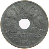 FRANCE 20 CENTIMES 1941  #a068 0131 - Andere & Zonder Classificatie