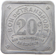 FRANCE 20 CENTIMES  TRAMWAYS NANTES #t130 0825 - Sonstige & Ohne Zuordnung