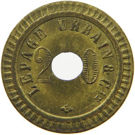 FRANCE 20 CENTIMES  CONSOMMER TOKEN LEPAGE URBAIN #a094 0425 - Andere & Zonder Classificatie