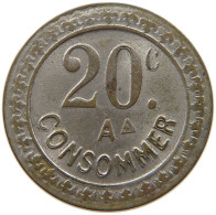 FRANCE 20 CENTIMES  CONSOMMER #t130 0341 - Andere & Zonder Classificatie