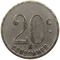 FRANCE 20 CENTIMES  CONSOMMER #t130 0343 - Autres & Non Classés