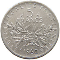 FRANCE 5 FRANCS 1960  #a082 0113 - 5 Francs