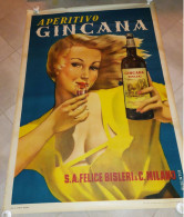 Affiche Publicitaire Ancienne "GINCANA" Originale - 1950 - TTB - Publicités
