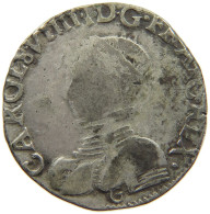 FRANCE TESTON 1560 K CHARLES IX. (1560-1574) #t156 0363 - 1560-1574 Karl IX.