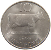 GUERNSEY 10 PENCE 1968 Elizabeth II. (1952-2022) #c005 0005 - Guernsey