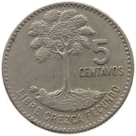 GUATEMALA 5 CENTAVOS 1970  #s055 0877 - Guatemala