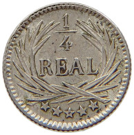 GUATEMALA 1/4 REAL 1894 H  #t078 0519 - Guatemala