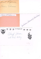 JEUX OLYMPIQUES - AUTOGRAPHES DE MEDAILLES OLYMPIQUES - CONCURRENTS DES ETATS-UNIS  - - Authographs