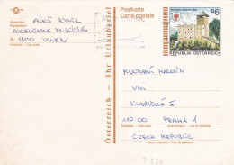 Autriche--1991--entier Carte Postale (schloss Landeck) De WIEN Pour PRAHA (Czech Republic) .... - Covers & Documents
