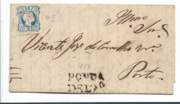 PORTUGAL  008 /  Mi.Nr. 10/I, Don PEDRO 1867 Nach Porto, Mit Inhalt - Brieven En Documenten