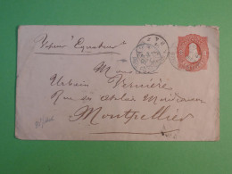 DF7 ARGENTINA  BELLE  LETTRE   ENTIER  RARE 1891 PAR PAQUEBOT A MONTPELLIER  FRANCIA +++  AFF. INTERESSANT+ + - Ganzsachen