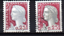 VARIETE SUR TIMBRE FRANCE OBLITERE N° 1263 - Used Stamps