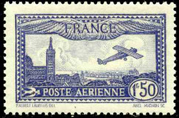 France Variétés Poste Aérienne N°6b  1f50 Outremer Vif Qualité:** - Non Classés