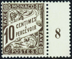 Monaco Taxes N°4 10c Brun Bdf Qualité:** - Impuesto