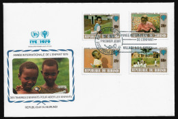 BURUNDI FDC COVER - 1979 International Year Of The Child SET FDC (FDC79#04) - Cartas & Documentos