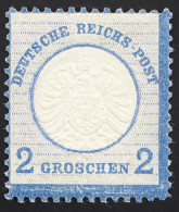 1872 Deutsches Reich, 2 Gr. Großes Schild Sauber Ungebraucht, MiNr. 20, ME 30,- - Nuovi