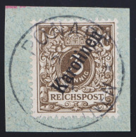 1900 Karolinen, 3 Pf Sauber Gestempelt 'PONAPE' Auf Bfst, MiNr. 1 II, ME 16,- - Caroline Islands