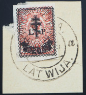 1919 Westarmee, 20 K Auf 3 K Aufdruckwert, Gest. Auf Bfst., MiNr. 24, ME 24,- - Used Stamps