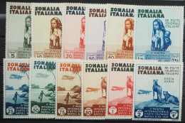 1934, Serie Kolonialausstellung, Ungebraucht, MiNr. 197/08, ME 60,- - Somalia