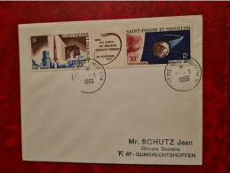 1966 SAINT PIERRE ET MIQUELON   1ER SATELLITE FRANCAIS - Lettres & Documents