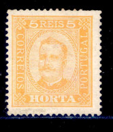 ! ! Horta - 1892 D. Carlos 5 R (Perf. 13 1/2) - Af. 01 - No Gum - Horta