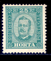 ! ! Horta - 1892 D. Carlos 25 R (Perf. 11 3/4) - Af. 05 - No Gum - Horta