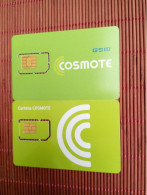 2 Gsm Cards Cosmote Mint 2 Photos Rare ! - Unknown Origin