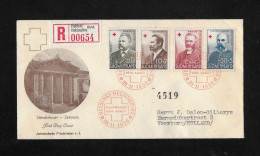 1956 Finnland Registered First Day Cover, Politicians + Red Cross - FDC