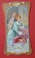 Chromo  LU  Lefevre -Utile  Osselet   Art Nouveau   Flirt Couple Dans Un Salon Boite De LU - Lu