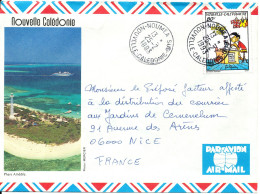 New Caladonia Air Mail Cover Sent To France 25-2-1993 Single Franked (see Scans) - Brieven En Documenten