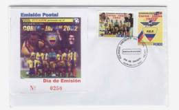 Ecuador - Busta Fdc Con Serie Completa: Qualificazione A Corea/Giappone 2002: Semi-ufficiale? - 2002 – Zuid-Korea / Japan