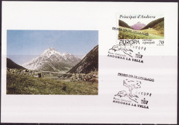 Andorre Espagnol - Andorra CM 1999 Y&T N°257 - Michel N°MK267 - 70p EUROPA - Lettres & Documents