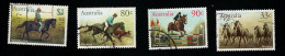 1986 Horses  Michel AU 968 - 971 Stamp Number AU 984 - 987 Yvert Et Tellier AU 944 - 947 Used - Used Stamps