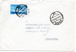 71834 - Spanien - 1956 - 3Ptas Schiff EF A Bf JAEN -> Grossbritannien - Lettres & Documents