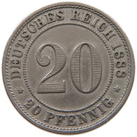 KAISERREICH 20 PFENNIG 1888 A  #a046 0077 - 20 Pfennig