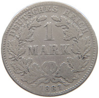 KAISERREICH MARK 1881 F  #a073 0563 - 1 Mark