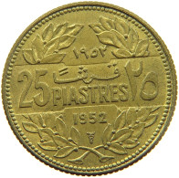 LEBANON 25 PIASTRES 1952  #a081 0063 - Libanon