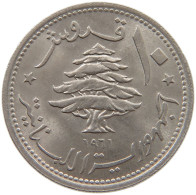 LEBANON 10 PIASTRES 1961  #c071 0199 - Libanon